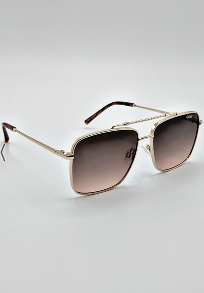 Hot Take Quay Sunglasses - Gold/Smoke