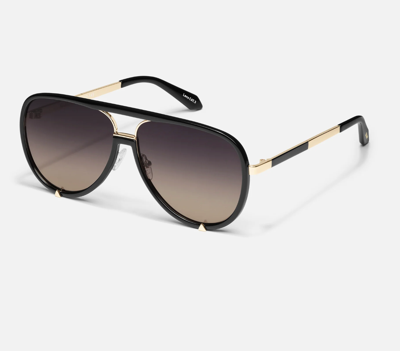 High Profile Quay Sunglasses - Black/Gold