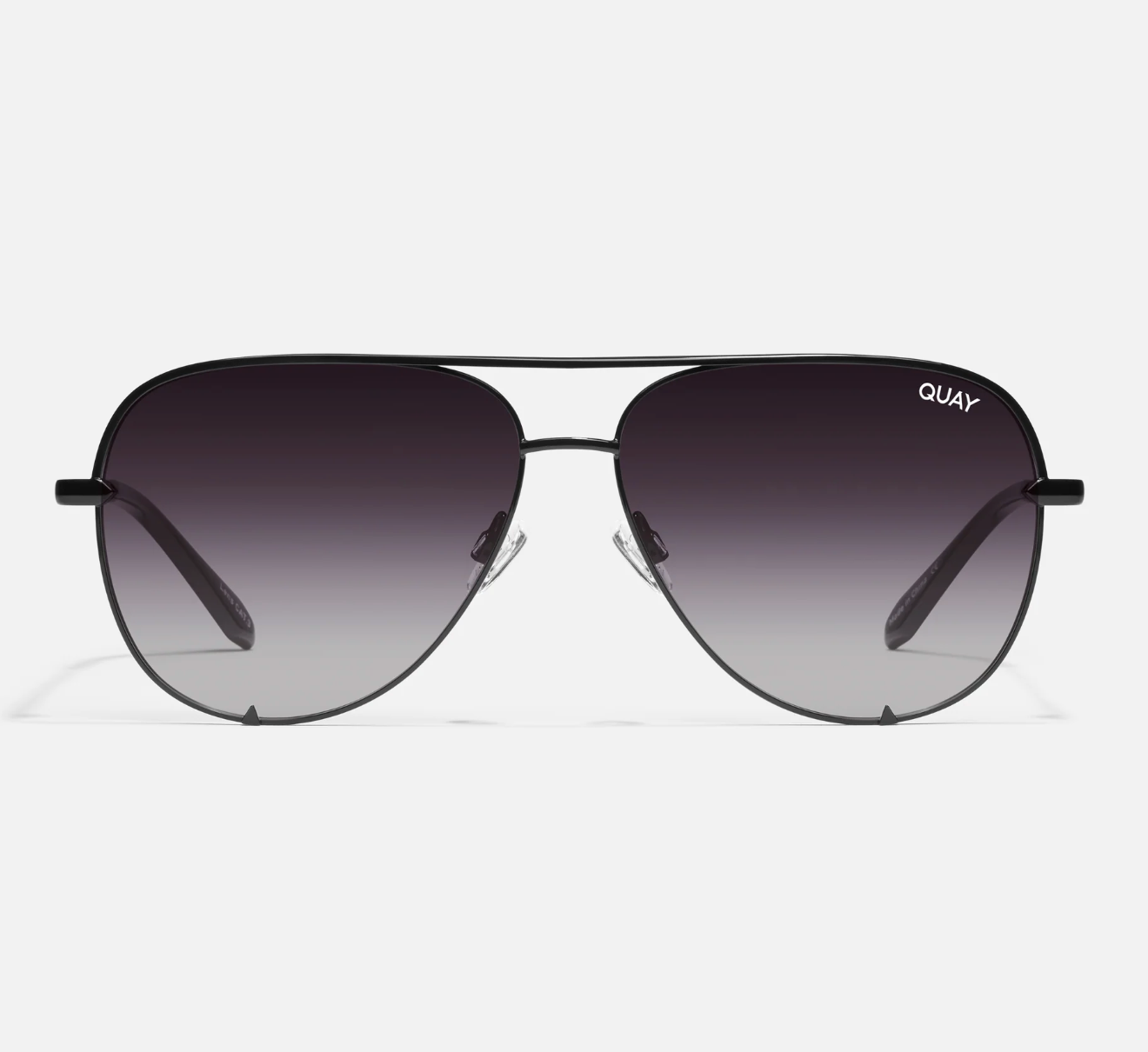 High Key Quay Sunglasses - Black Fade