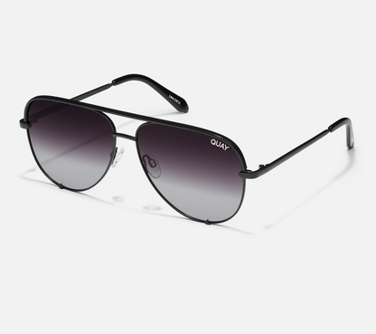 High Key Quay Sunglasses - Black Fade