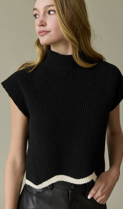 Taylor Scallop Sweater Vest