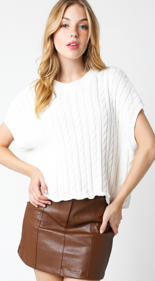 Eliana Sweater Top Cream