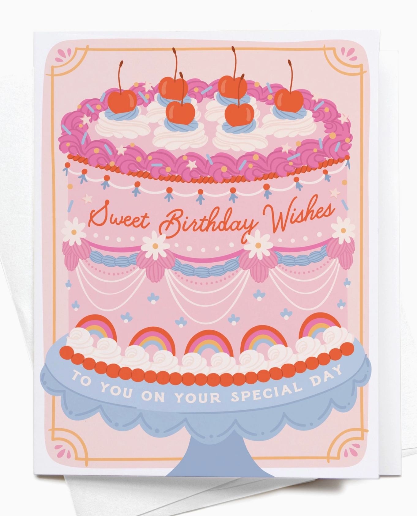 Sweet Birthday Wishes Cake Card