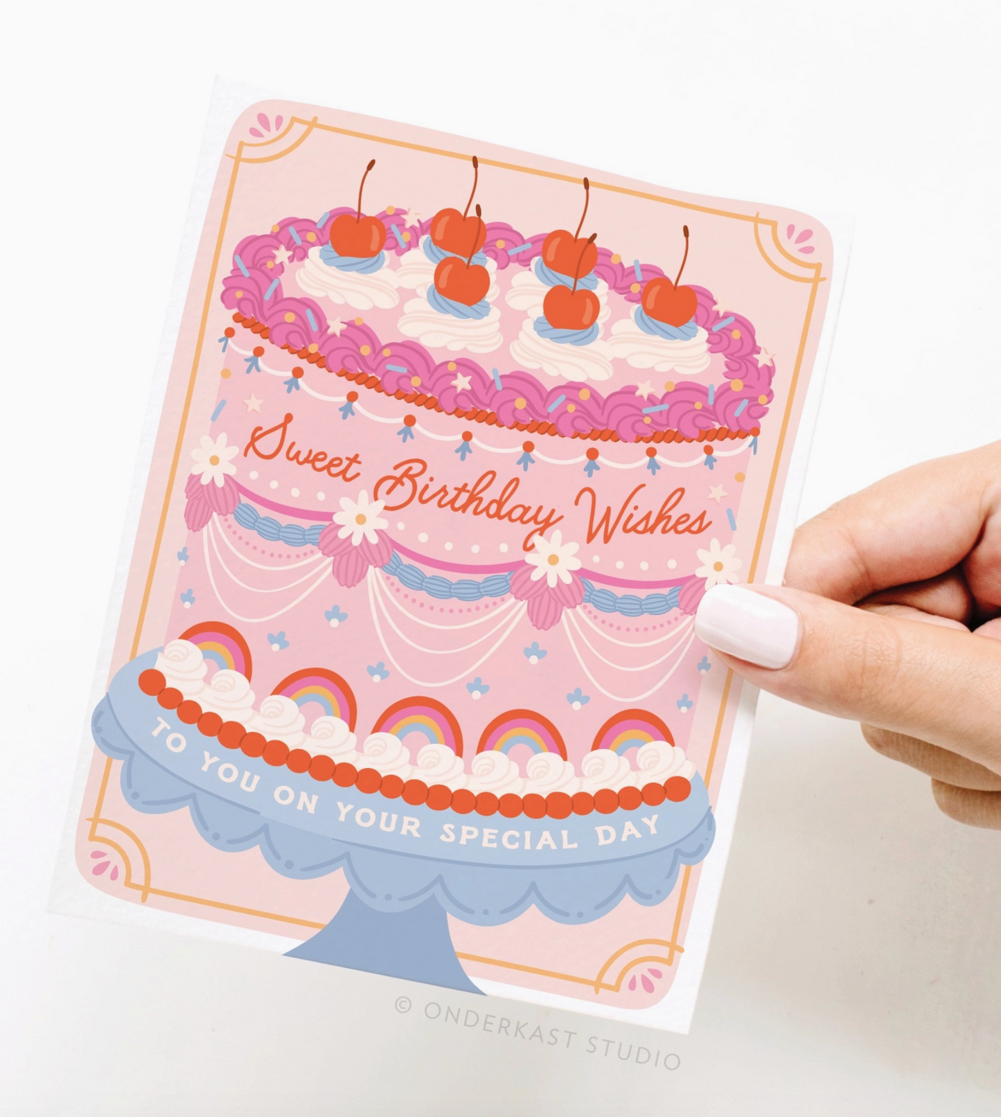 Sweet Birthday Wishes Cake Card