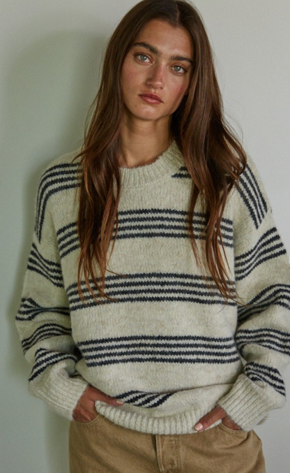 Ricky 4 Row Stripe Sweater