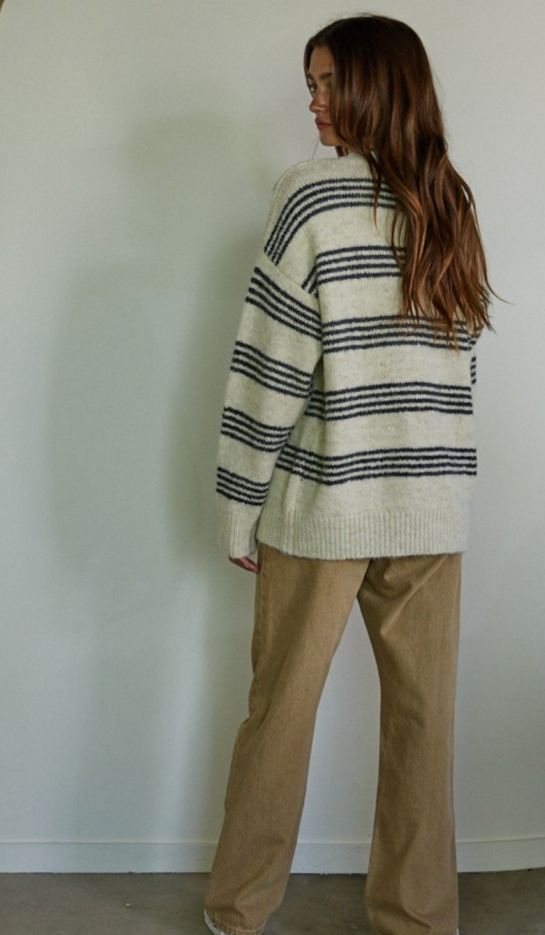 Ricky 4 Row Stripe Sweater