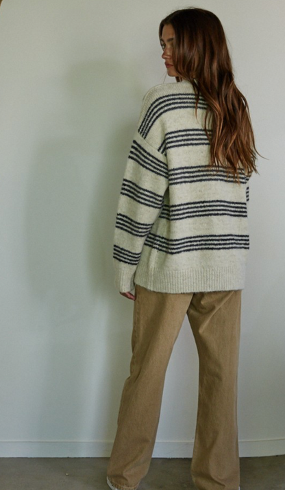 Ricky 4 Row Stripe Sweater