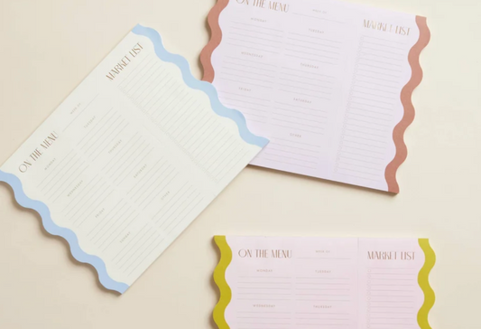 Meal Planner Notepad Cloud/Cream