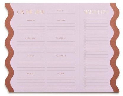 Meal Planner Notepad Lilac/Nutmeg