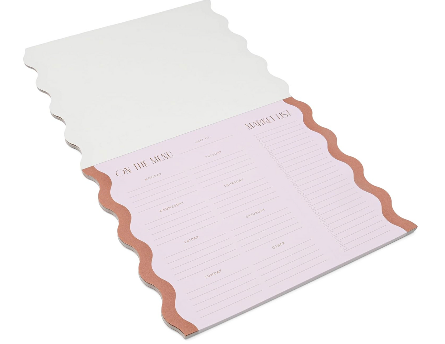 Meal Planner Notepad Lilac/Nutmeg