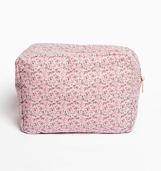 Ditsy Floral Cosmetic Bag L Pink