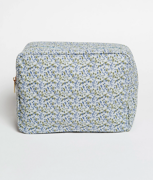 Ditsy Floral Cosmetic Bag L Blue