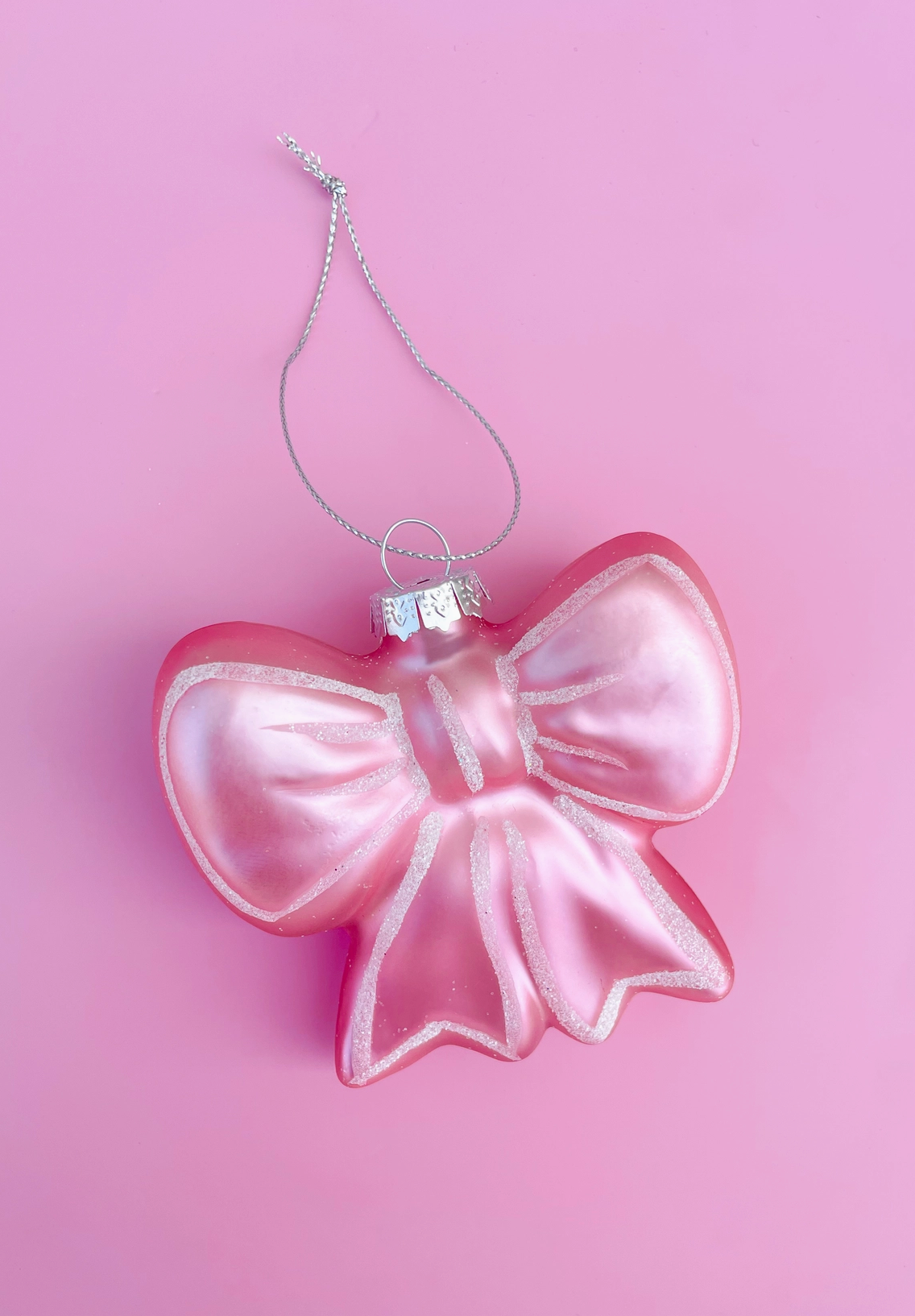 Pink Bow Ornament