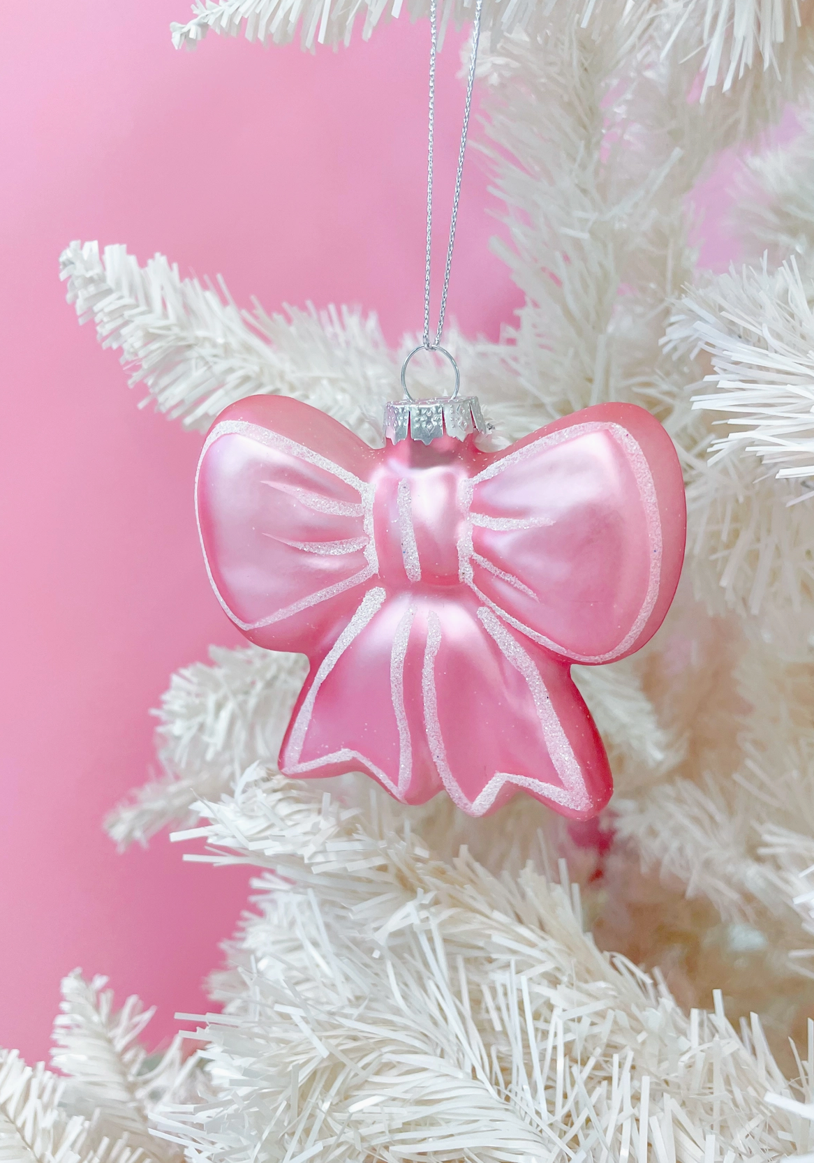 Pink Bow Ornament