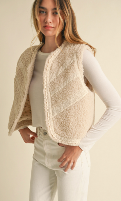 Indy Lace Sherling Vest