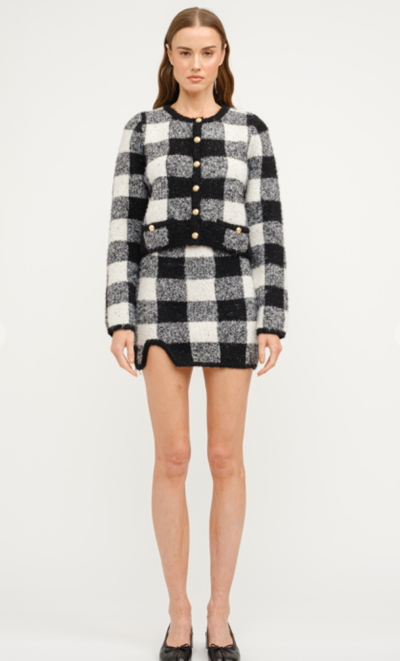 Karlie Plaid Knit Set of 2