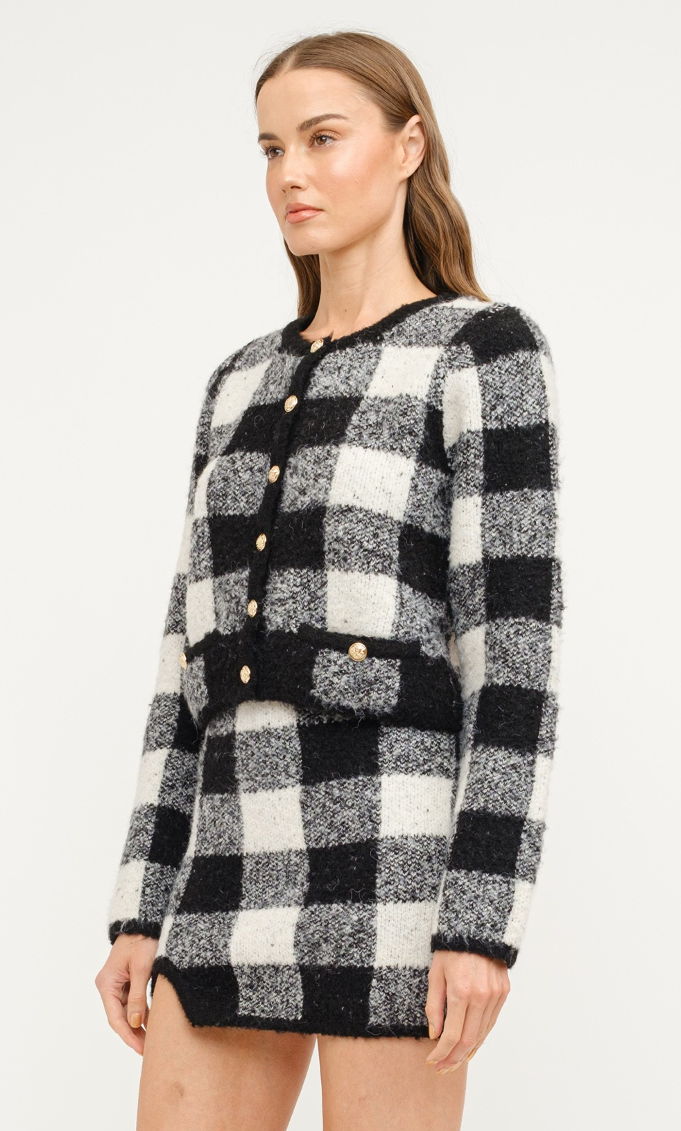 Karlie Plaid Knit Set of 2