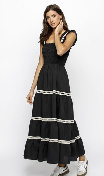 Solid Ruffle Tiered Sundress