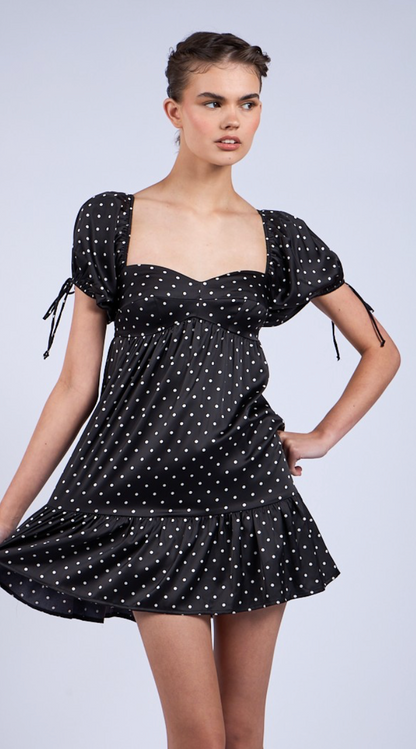 Dottie Babydoll Dress Black