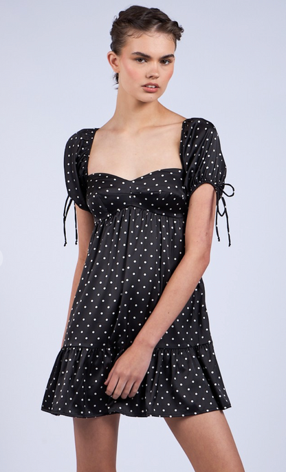 Dottie Babydoll Dress Black