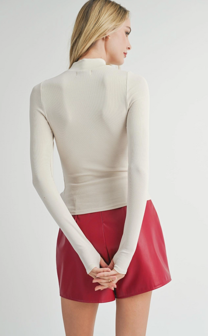 Ronan Mock Knit Top