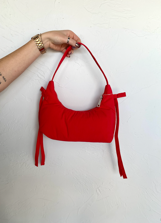 Red Bow Shoulder Bag