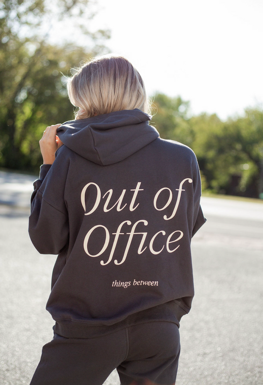 Out of Office Hoodie Set of 2 Charcoal