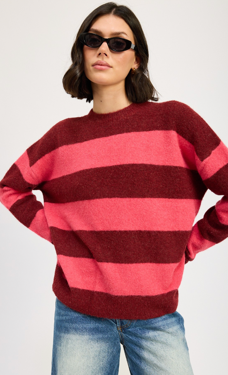 Oversized Stripe Sweater