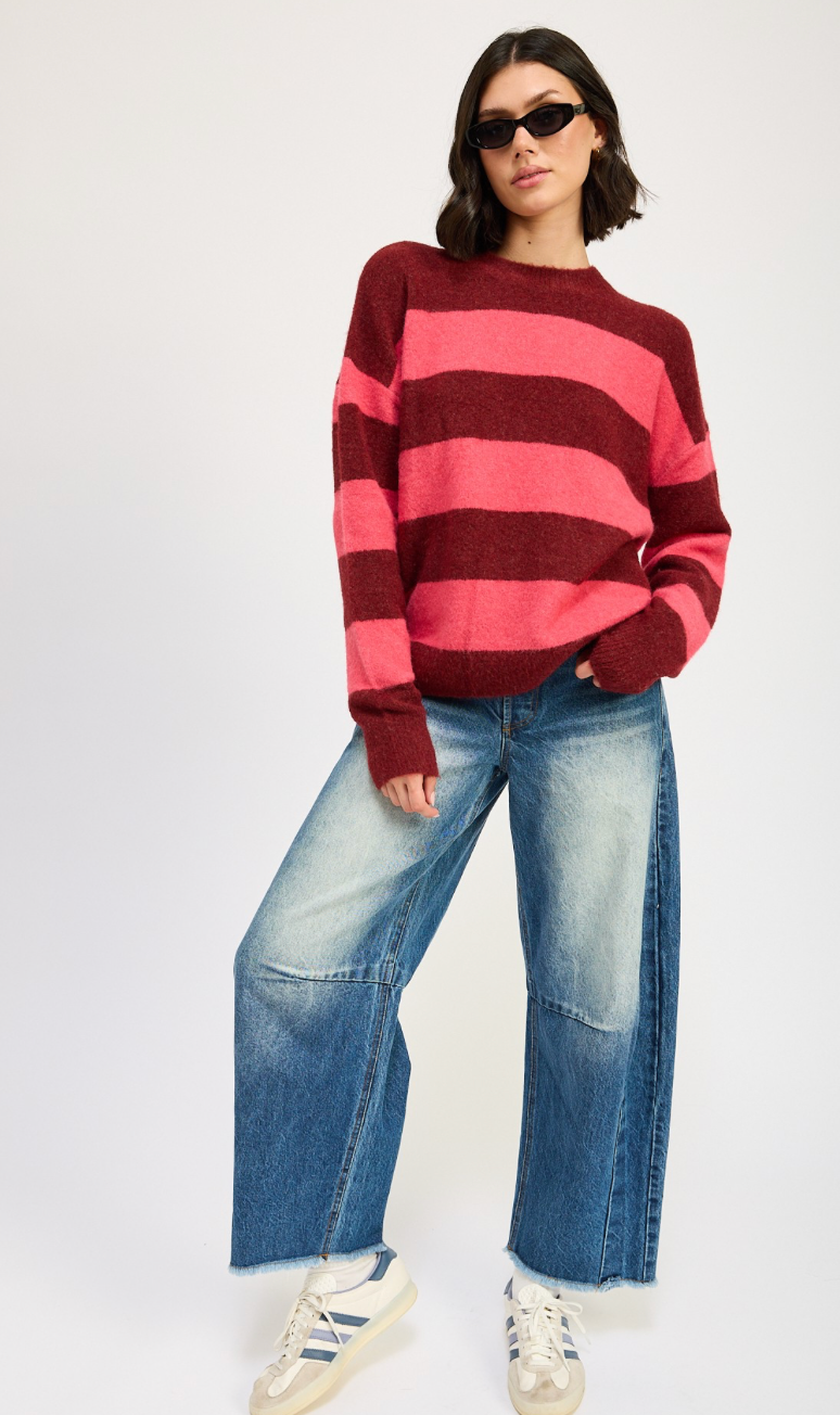 Oversized Stripe Sweater