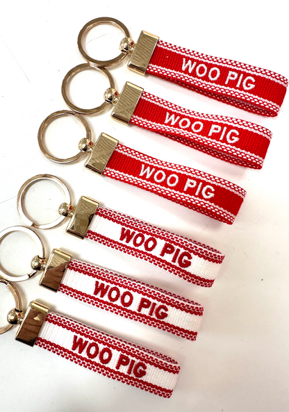 Woo Pig Key Chain White