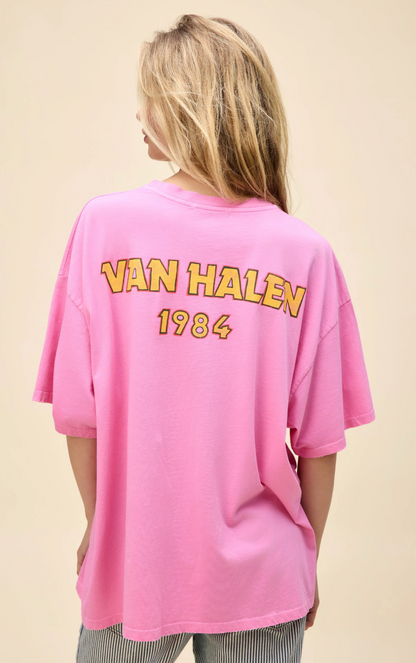 Van Halen Tour OS Tee Pink