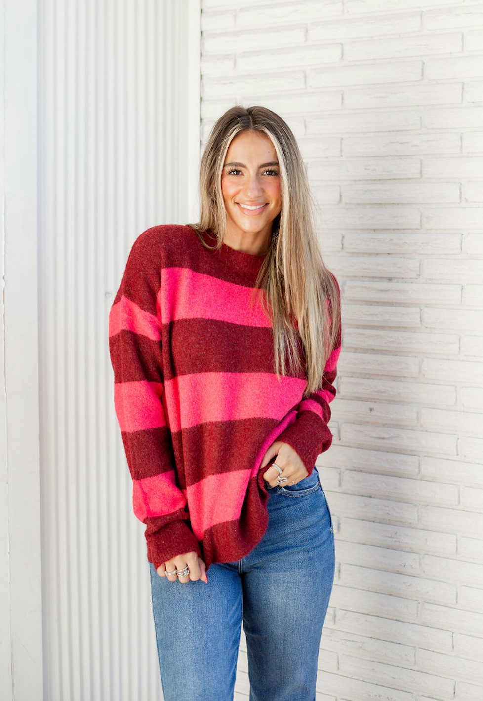 Oversized Stripe Sweater