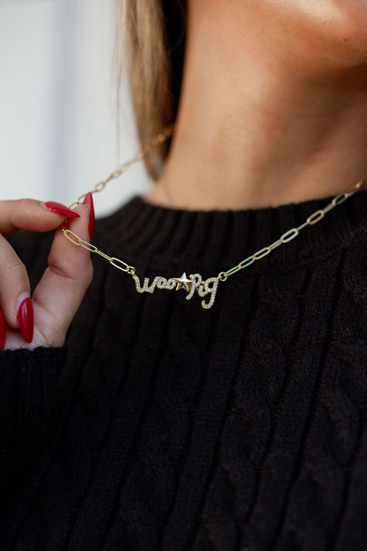 Woo Pig Star Necklace