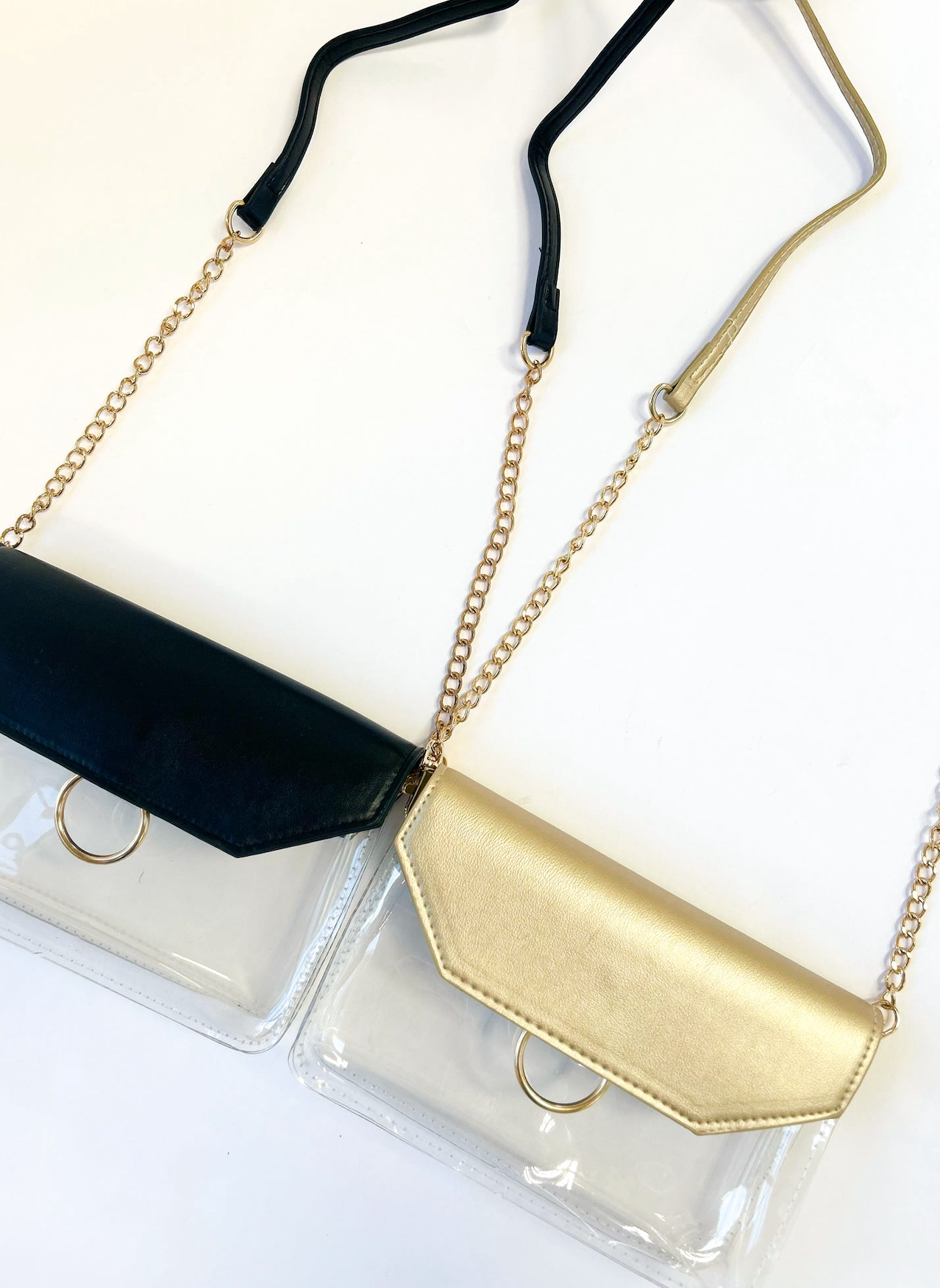 Kate Clear Purse Gold