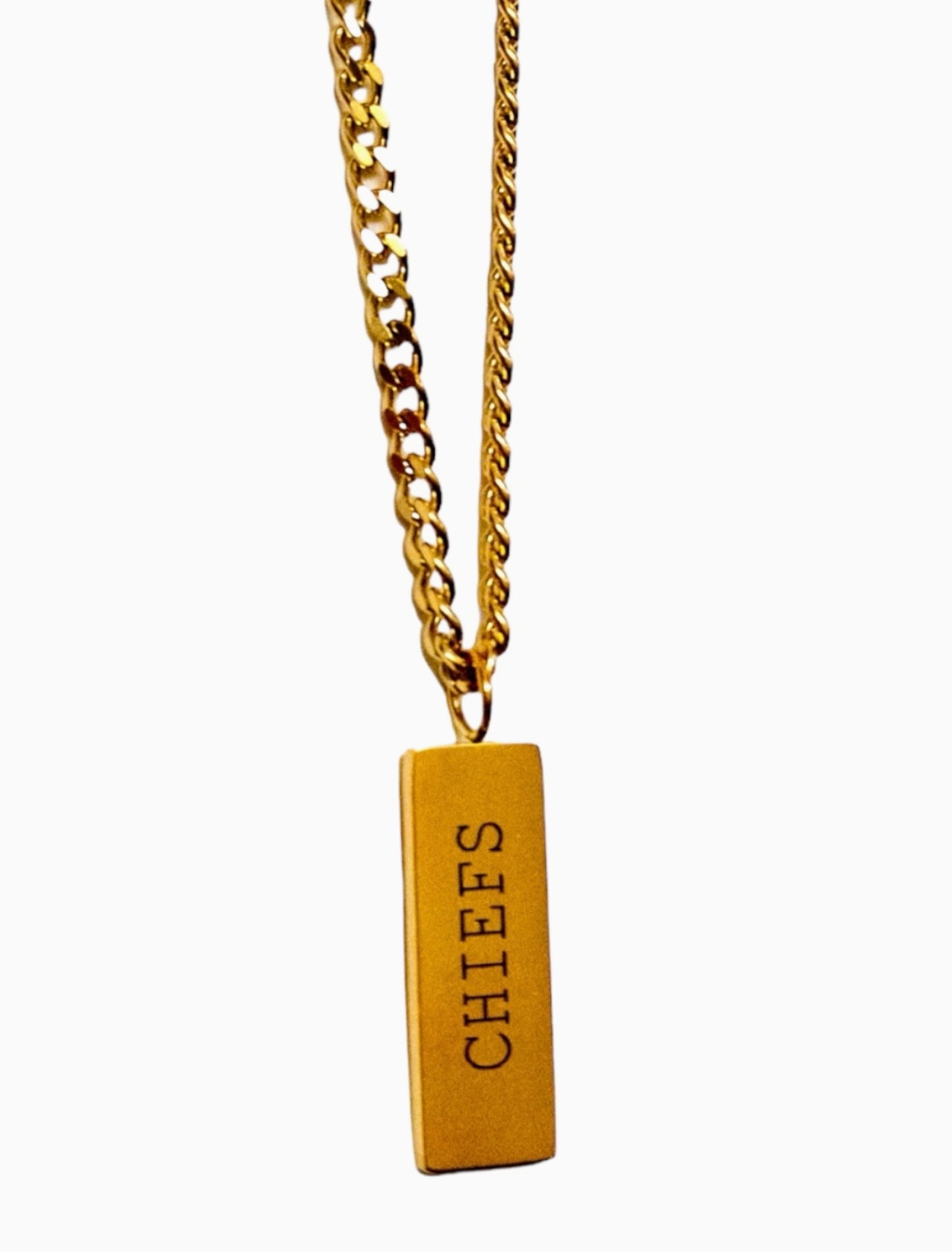 Chiefs Engraved Pendant Necklace