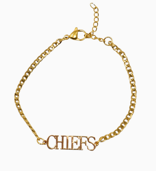 Chiefs Stainless Steel Bracelet