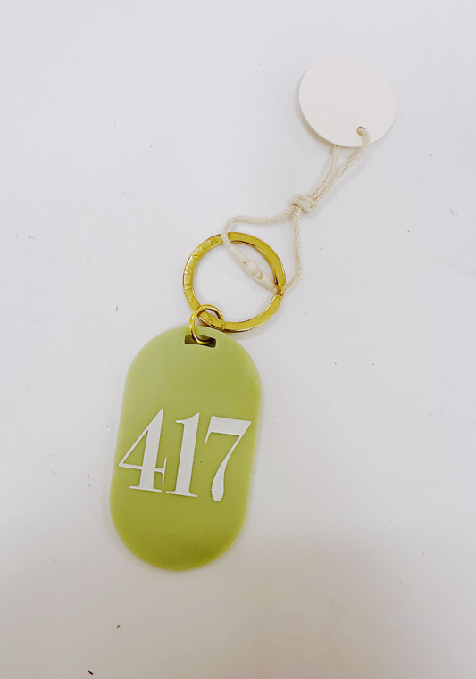 417 Area Code Keychain