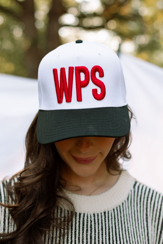 Red WPS Vintage Hat White/Black