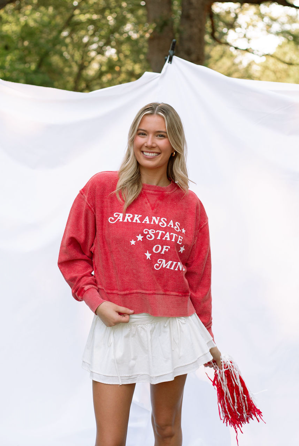 Arkansas State of Mind Corded Pullover