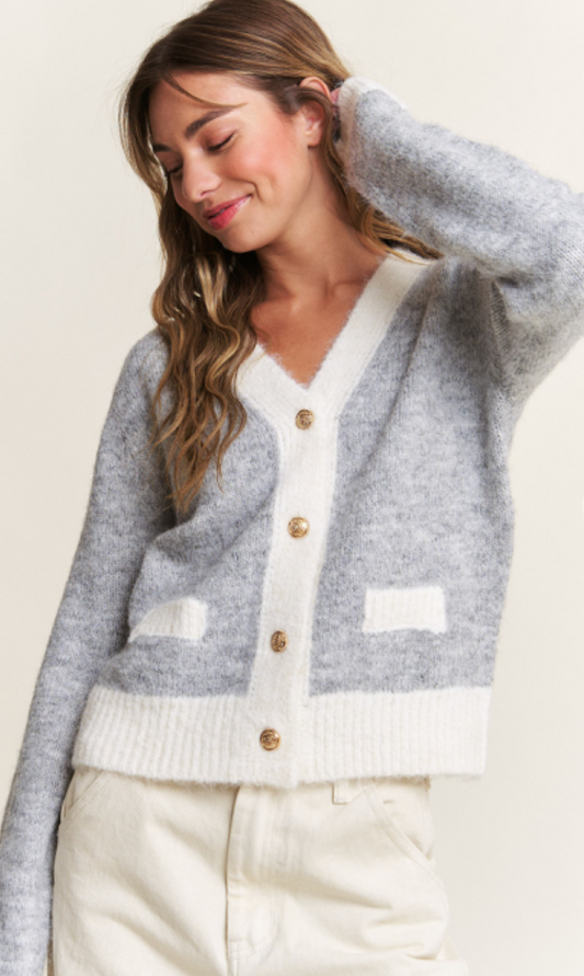 Andrea Cardigan Grey