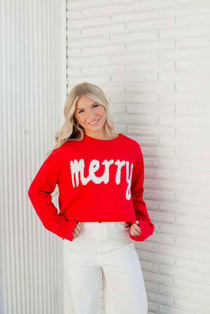 Red Merry Sweater