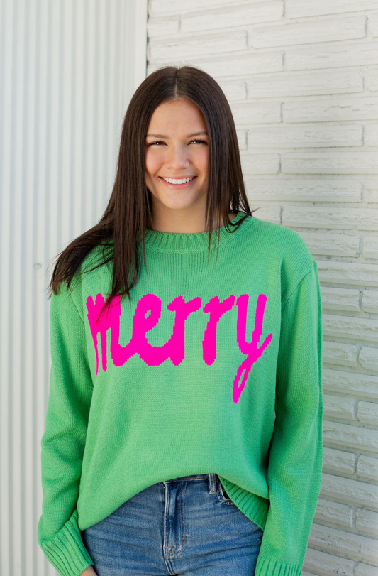 Green Merry Sweater