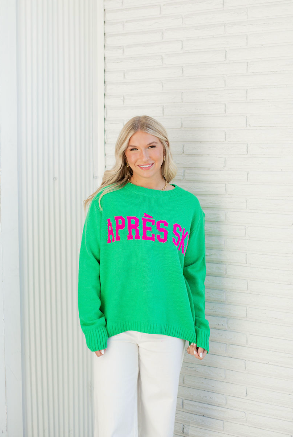 Green Apres Ski Sweater