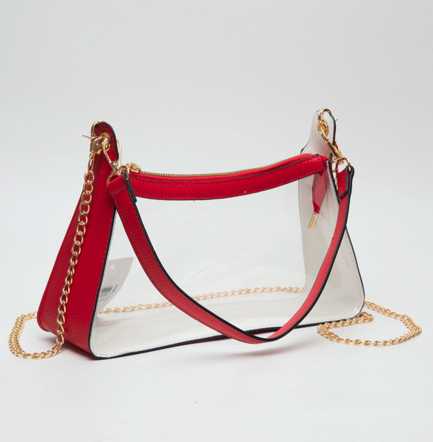 Lily Clear Purse Red