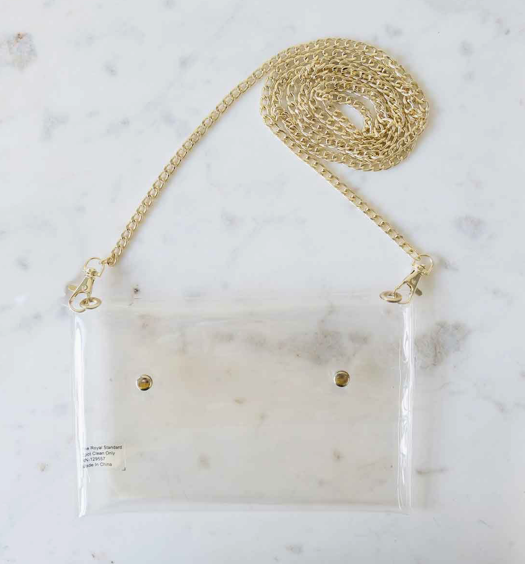 Clear Envelope Style Crossbody