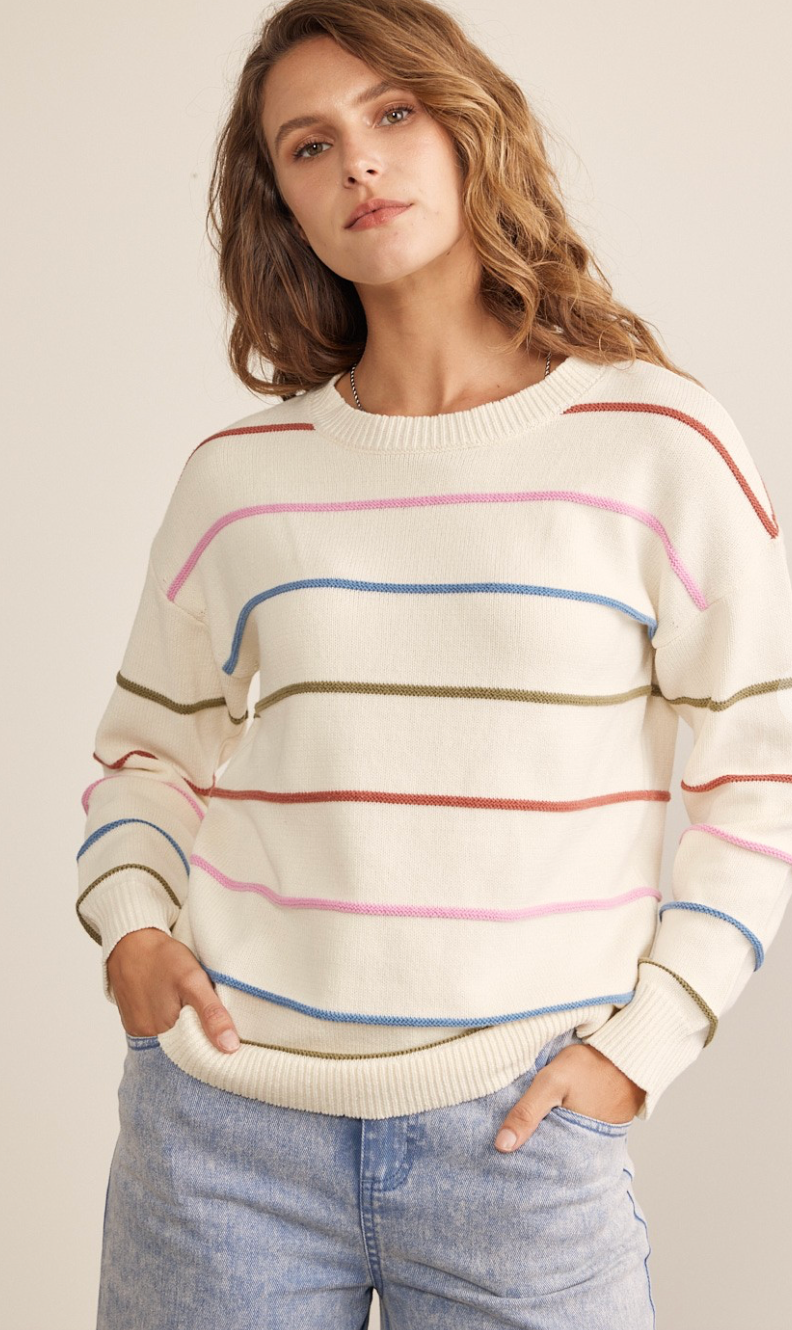 Multi Color Stripe Sweater