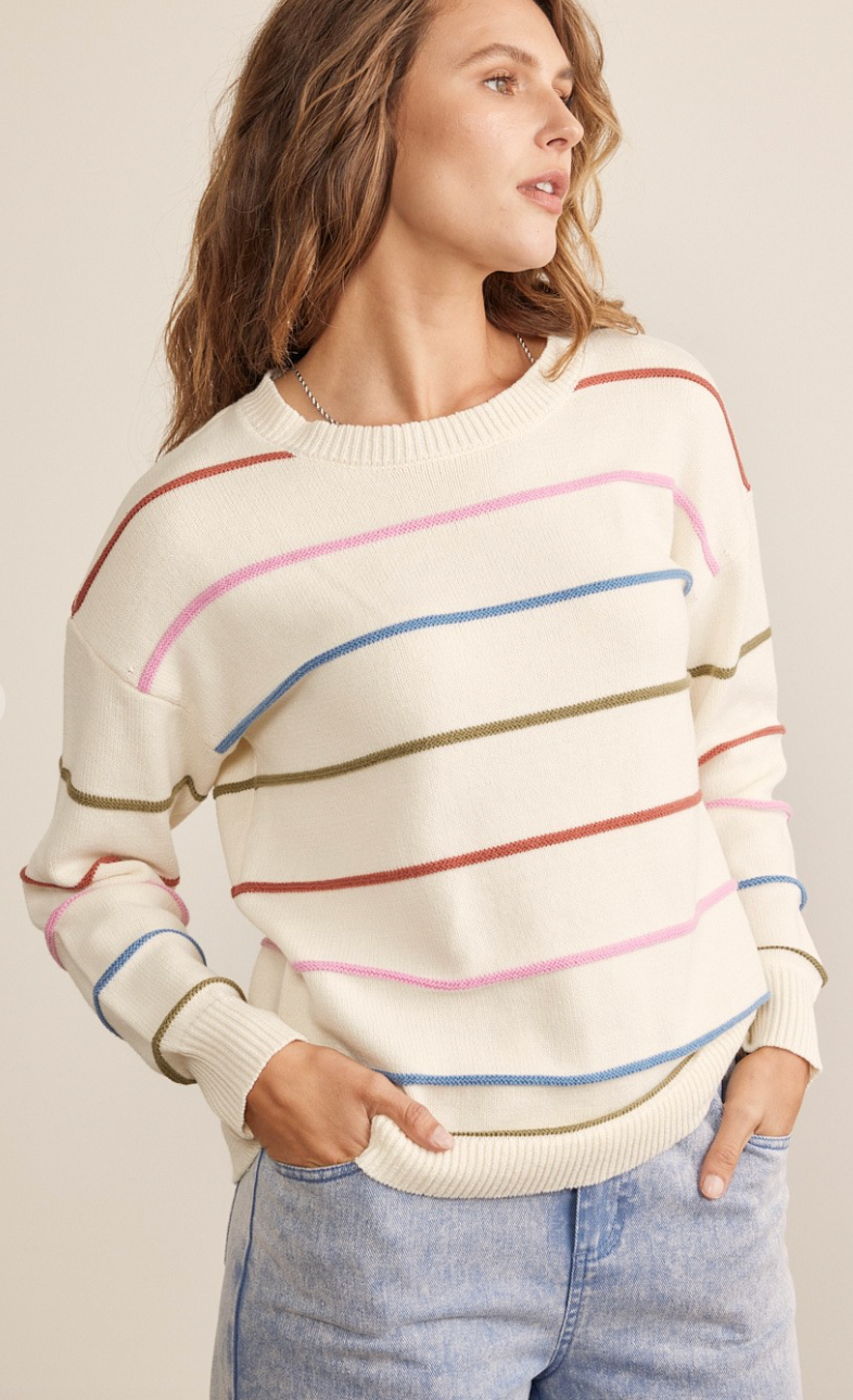 Multi Color Stripe Sweater