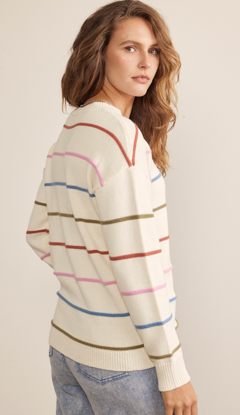 Multi Color Stripe Sweater