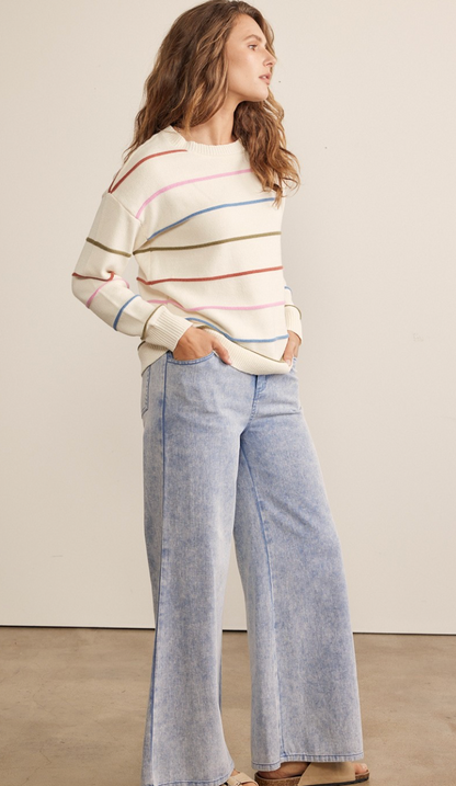 Multi Color Stripe Sweater