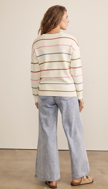 Multi Color Stripe Sweater